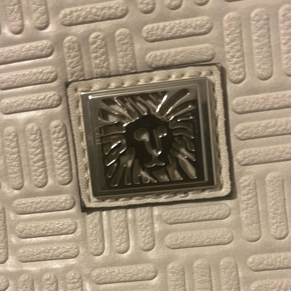 Anne Klein Cream Embossed Satchel Shoulder Bag Chain Strap — Ivory - Picture 5 of 7